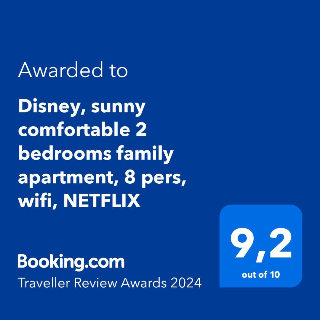 Disney, Sunny Comfortable 2 Bedrooms Family Apartment, 8 Pers, Wifi, Netflix シェシー エクステリア 写真